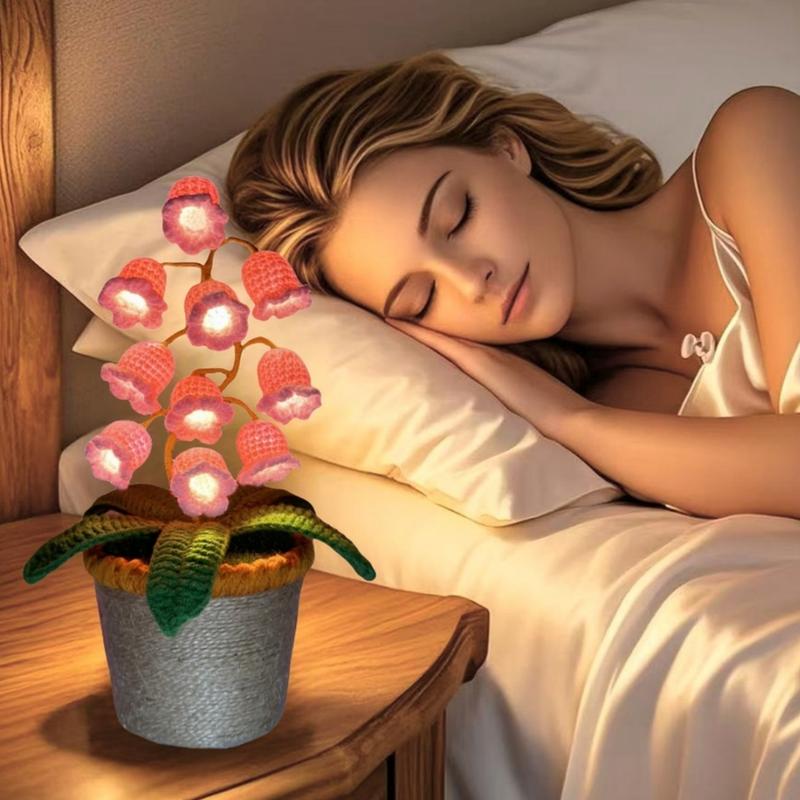 Handmade Crochet Lily Night Light