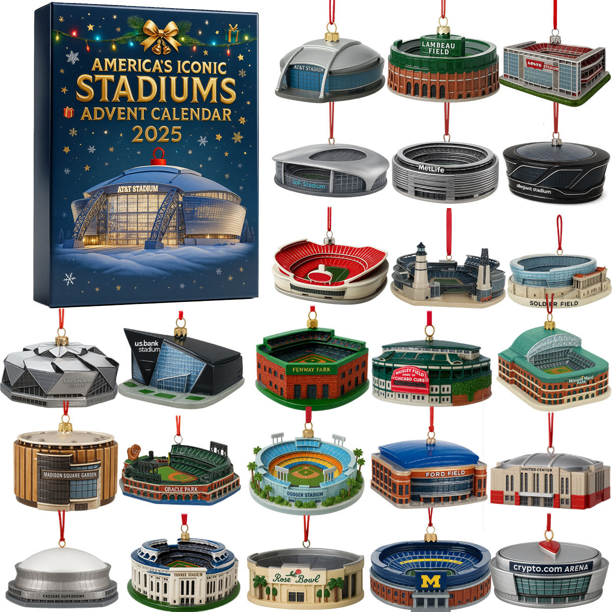 America’s Iconic Stadiums Advent Calendar 2025 🎁 24 Gifts Inside!