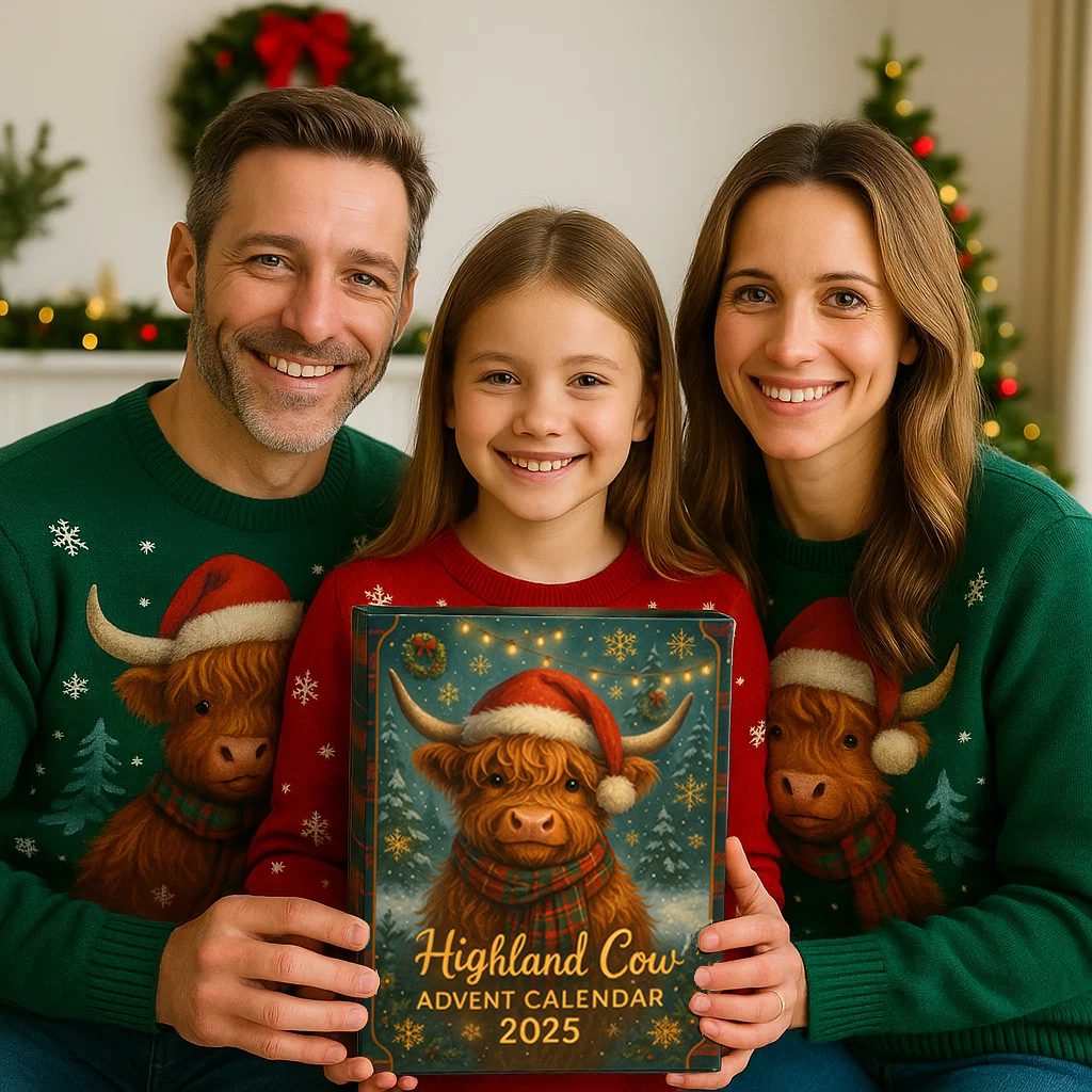 Highland Cow Advent Calendar 2025🎁 24 Gifts Inside!