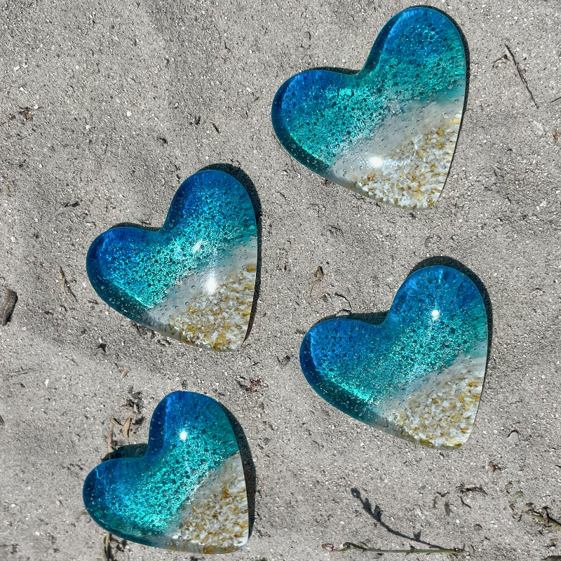 💖Pocket Heart 🌊Glass Beach Heart