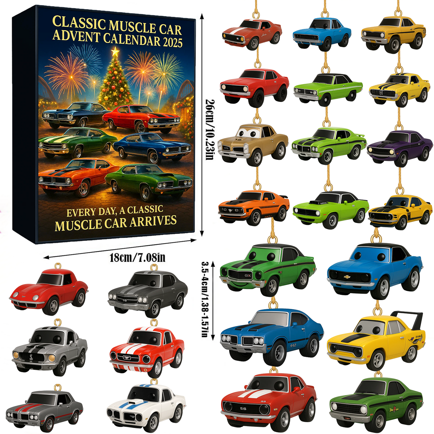 Classic Muscle Cars Advent Calendar 2025