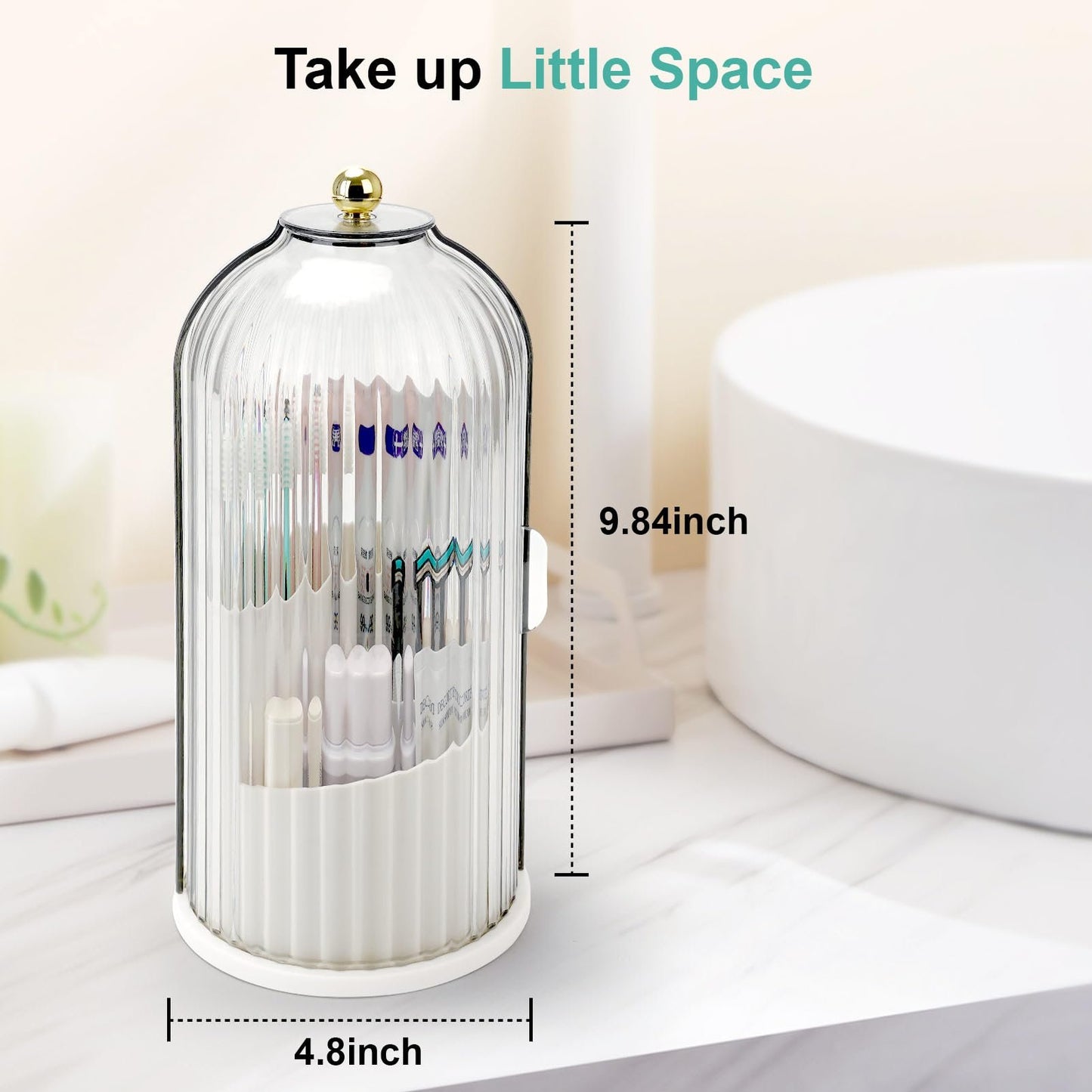 Toothbrush Holders with Sliding Lid