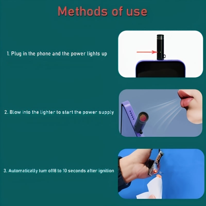 Portable Type-C Mini Emergency Lighter