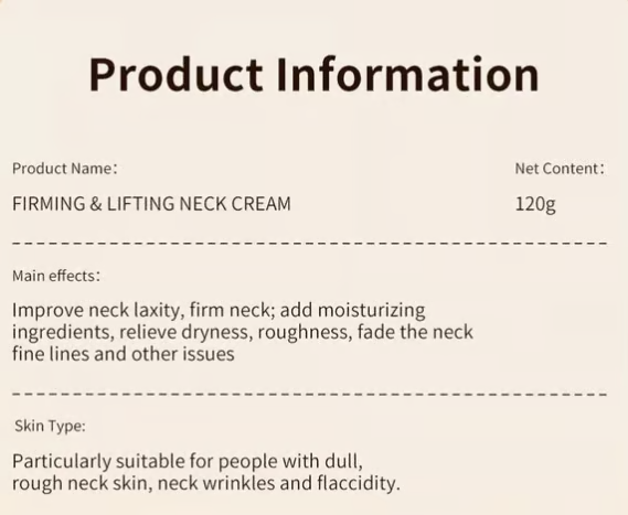🍃 Neck Firming Cream