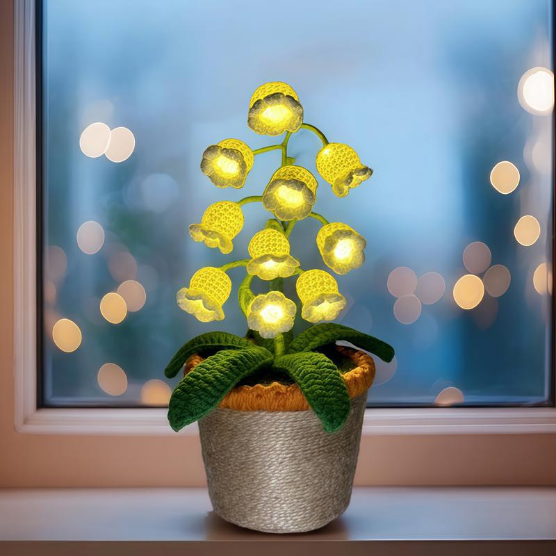 Handmade Crochet Lily Night Light