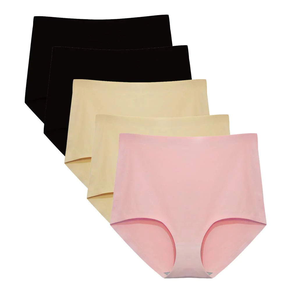 Women's High Waist Seamless Underwear (Pack of 4)