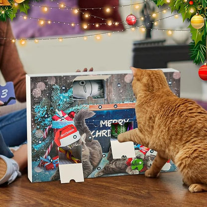 🎄Last 48 hours 50% OFF🎁2024 Christmas Countdown Cat&Dog Toys Advent Calendar🐾🥳