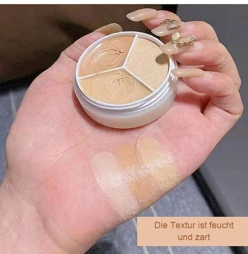 🎁Tri-color concealer - Moisturizing and long-lasting💦