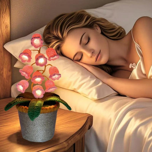 Handmade Crochet Lily Night Light