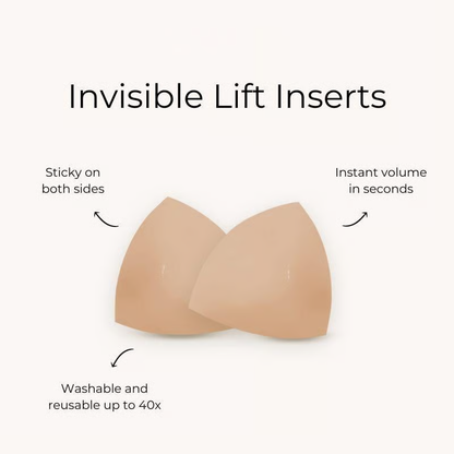 🔥Last Day 40% OFF🔥Sticky Bra Inserts - Washable & Reusable, Instant Lift🔥(Latex-free and Allergy-friendly)