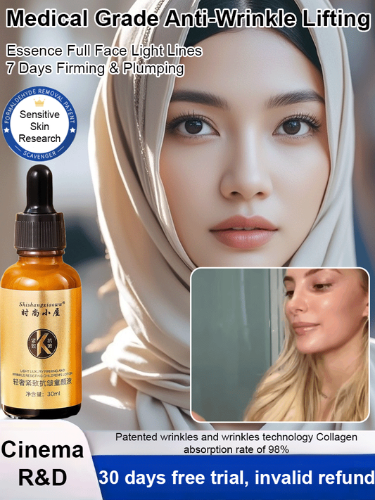 🏆【BUY 1 FREE 1】The secret of beautiful Korean women lies in this Anti-Wrinkle Lifting and Firming Serum! Essence Full Face Light Lines! 7 days firming & plumping!