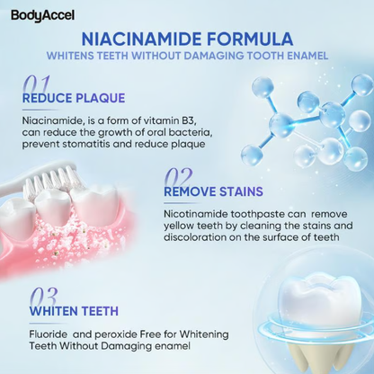 ✨🦷 Niacinamide Whitening Toothpaste - For Healthier, Whiter Teeth!