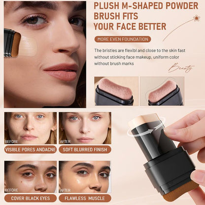 💥Dual-Ended Eraser Foundation Stick: Conceal & Highlight
