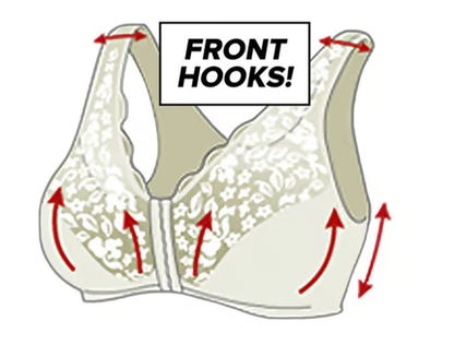 💖Front Hooks, Stretch-Lace, Super-Lift And Posture Correction – ALL IN ONE BRA!