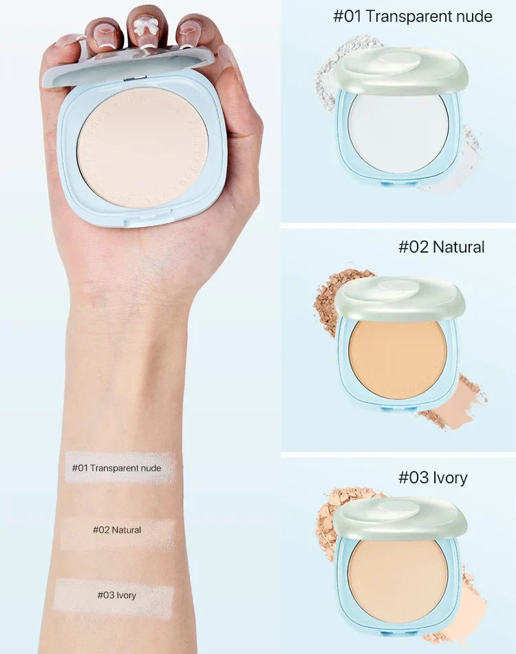 Sunscreen Whitening Waterproof Setting Powder Compact