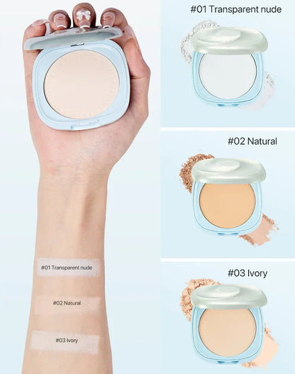 Sunscreen Whitening Waterproof Setting Powder Compact