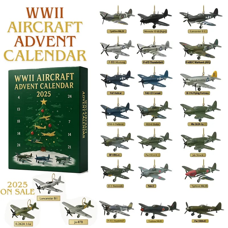 WWII Aircraft Advent Calendar 2025 – 24 Days of Iconic Warbirds