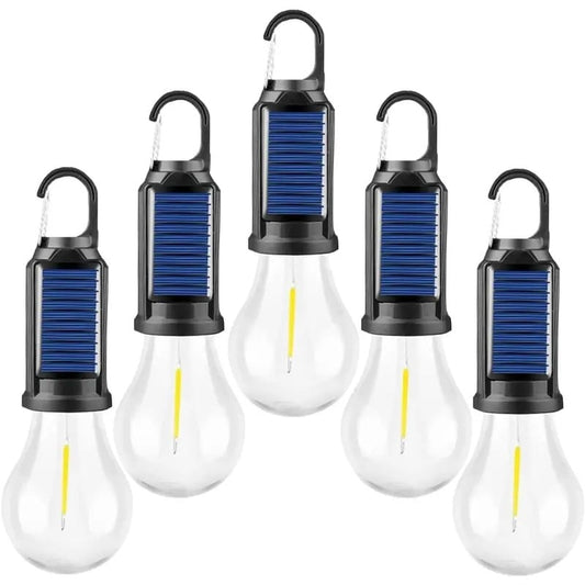 Solar Rechargeable Hooked Camping Light Outdoor Household Tungsten Lights
