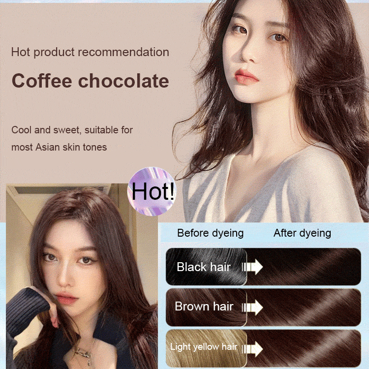 Natural plant extract bubble hair dye