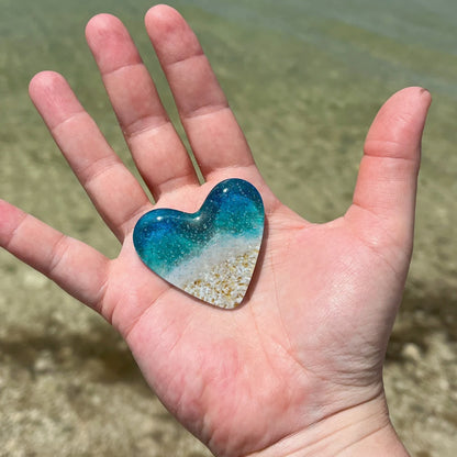 💖Pocket Heart 🌊Glass Beach Heart