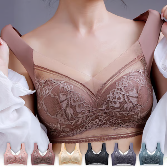 🔥Women’s Lace Silk Push Up Bra