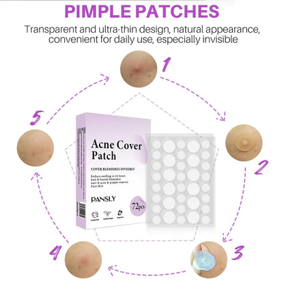 ✨ 2024 Hydrocolloid Acne Cover Patches（🔥Buy 3 Get 3 Free）