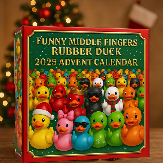 🤣Funny Middle Fingers  Rubber Duck 2025 Advent Calendar