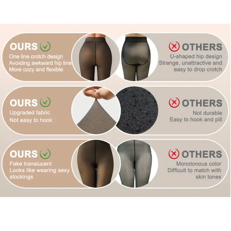 🔥🔥Wool-lined tight pants, with single seams on both the front and back!  — Waist-Defining, Warm and Sleek, Never Bulky