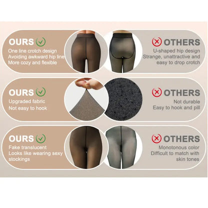 🔥🔥Wool-lined tight pants, with single seams on both the front and back!  — Waist-Defining, Warm and Sleek, Never Bulky