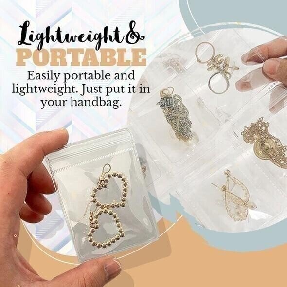 (2022 New Year Pre Sale - SAVE 50% OFF)Transparent Jewellery Storage Book Set-Buy 2 Get 1 Free- $8.5 Each Only Today!