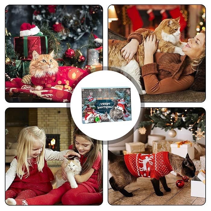 🎄Last 48 hours 50% OFF🎁2024 Christmas Countdown Cat&Dog Toys Advent Calendar🐾🥳