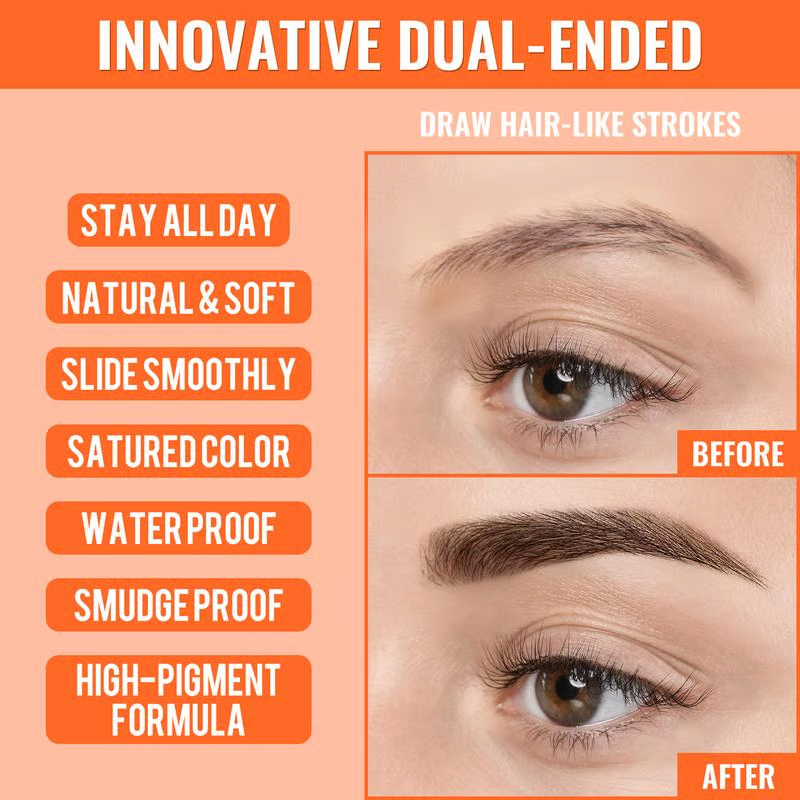 ✨ 4D Brow Pen – For Natural, All-Day Eyebrow & Eyeliner Perfection! 💁‍♀