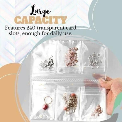 (2022 New Year Pre Sale - SAVE 50% OFF)Transparent Jewellery Storage Book Set-Buy 2 Get 1 Free- $8.5 Each Only Today!