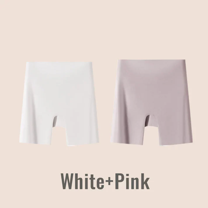 Women High-waist Ice Silk Underwear with Tummy-control Hip-lifting