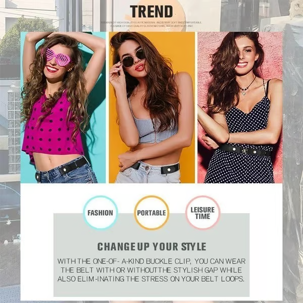 (🔥Hot Deals - 49% OFF) Buckle-Free Elastic Belt - Unisex