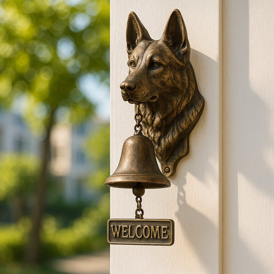 German Shepherd Welcome Bell