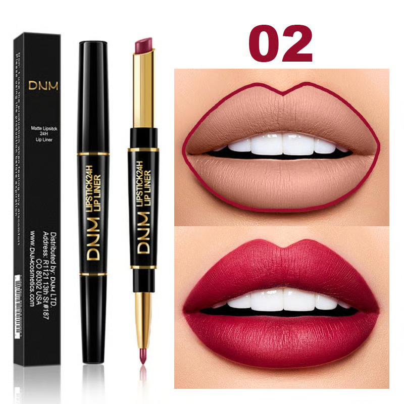🔥2-in-1 Waterproof Lipstick Lip Liner