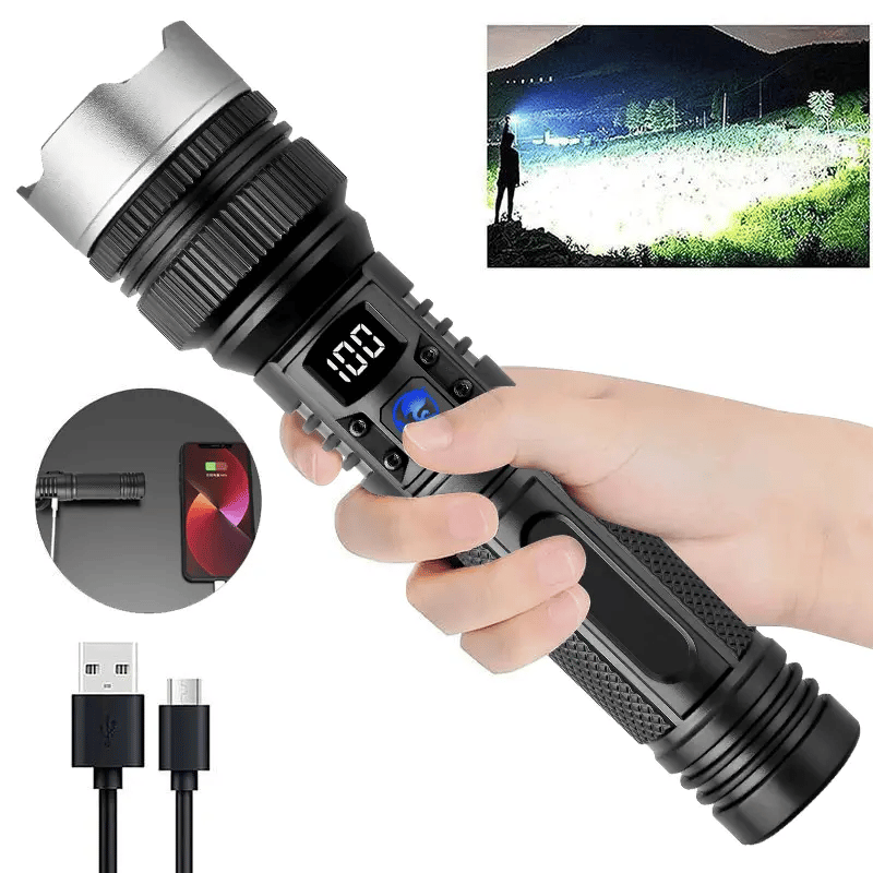Essential 2-in-1 Power Bank and Flashight for Emergencies