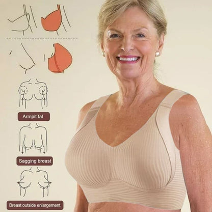 🎁 Last Day Buy 1 Get 3 Packs 🔥 Super firming bra | Wire-free push-up bra 👍 No more sagging breasts