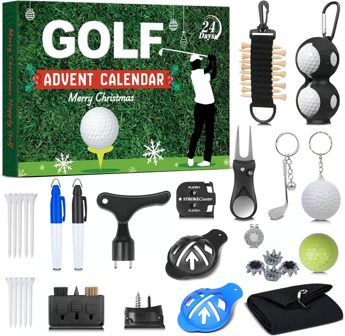 🌲Christmas Gift—Advent Calendar for Golf Lovers—Golf Countdown Fun!